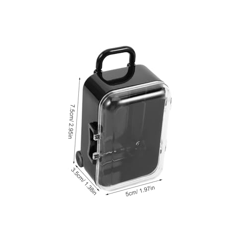 MOTHNUR 12個 小型 装飾 スーツケース 収納 ボックス ミニ ローリング スーツケース ミニ プラスチック プラスチック スー