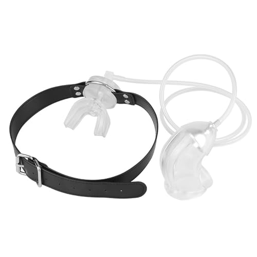 BDSMYEE Penishülle mit Knebel Mund extrem,Weicher Peniskäfig mit Harnkatheter,Urin trinken Penis Sleeve BDSMs Spielzeug Bondageset Fessel Set erotisches Sexspielzeug für Paare extrem sex (Transparent)