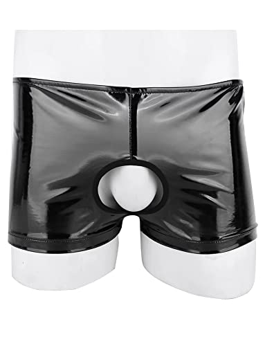 Pantalones cortos de cuero para hombre sin entreprensa con acabado premium 3