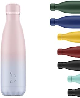 Chilly's Water Bottle - Stainless Steel and Reusable - Leak Proof, Sweat Free - Gradient - Blush - 500ml