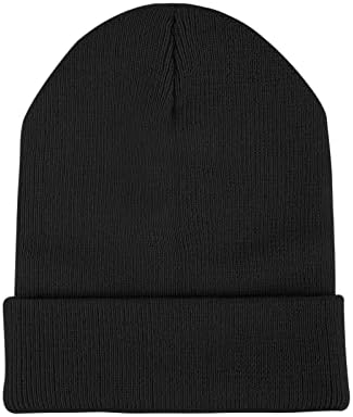 Sibba Unisex Beanie Hat Soft Lightweight Winter Knit Cuffed Caps Fisherman Beanie Warm Windproof Skull Cap for Men and Women