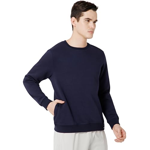 Image of BODYACTIVE Men Full Sleeve Solid Sweatshirt