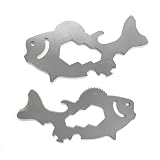 20 In 1 Multitool - Pocket Utility Gadget, Bottle Opener Keychain, Wrench, Screw Drivers, Gift for Men and Women, Stainless Steel Keychain Utility Tool, Silver, 1 Pack