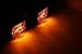MAXXHAUL 80745 2x3 inch Rectangular Amber Side Marker LED Clearance Light with Reflector for Utility Boat Trailer RV Truck DOT Compliant Waterproof & Submersible - 2 Pieces