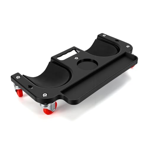 KIMISS Ginocchiere con Ruote, Carrello per Ginocchia con Ruote Girevoli a 360 Gradi e Vassoio Porta Attrezzi, Organizer per Attrezzi con Riduzione delle Vibrazioni for Lavori di