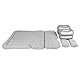 Aufblasbares Autobett, Luftmatratze, Campingbett, Auto-Luftmatratze, Aufblasbares, Verdicktes Reisebett, Isomatte, Camping-Zubehör (Grau)
