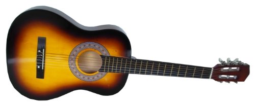 Gitarre 34" 86cm hochglanzpoliert Cover