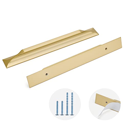Peaha Adhesive Finger Pulls For Cabinet Drawer Handles Self-Stick Instant Aluminum Alloy Cabinet Pulls With 3M Adhesive Door Handle For Kitchen Cabinet Drawer Window Sliding Closet #TOP21