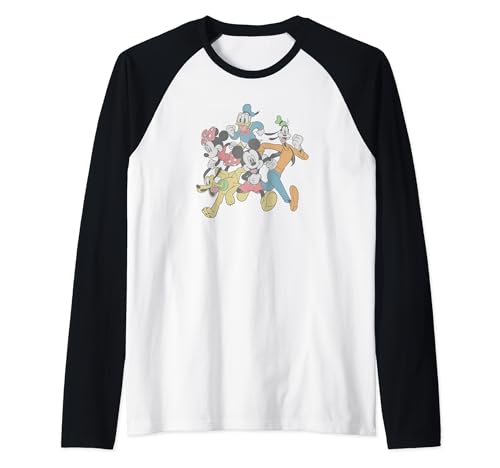 Mickey and Friends Haut de Baseball Courir au Parc Manches Raglan Look Printemps