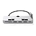 immagine 2Satechi Pro Hub in Alluminio con Morsetti, Porta dati USB-C, 3 USB 3.0, Lettore Schede Micro/SD compatibile con 2019/2017 iMac e 2017 iMac Pro (Argento)