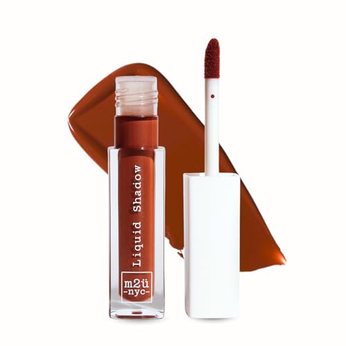 M2U NYC (Dusty Rose Liquid Eyeshadow – Quick Drying Liquid Eye Shadow with One Swipe Pigment Coverage – Long Lasting, Buildable & Blendable Crease Proof Formula – Matte Finish