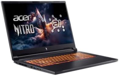 Acer Nitro V 17 AI Copilot+ PC ANV17-61, Ordenador Portátil Gaming 17.3″, Full HD IPS (AMD Ryzen AI 9 365, 32 GB RAM, 1024 GB SSD, GeForce RTX 5070, Sin SO), Negro, Teclado QWERTY Español 4