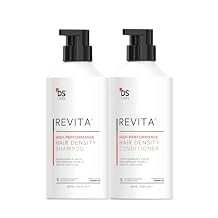 DS LABORATORIES Revita Shampoo and Conditioner Set, Anti-Hair Loss Sulfate Free Shampoo and Conditioner with Biotin, Caffeine & DHT Blocker for Hair Thickening and Growth, Hair Care for Men and Women