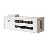 Bonne dissipation de la chaleur : Cette boîte de rangement pour routeur wifi est munie de trous de dissipation de la chaleur, l'arrière est creusé, vous pouvez organiser les fils à travers l'arrière, cacher les fils et augmenter la beauté.