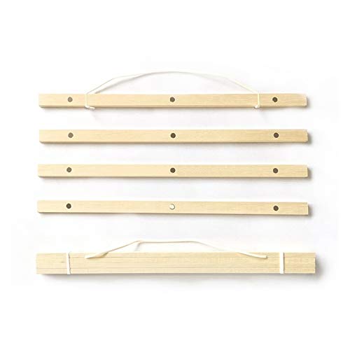 Cadre en bois naturel magnétique poster hanger suspendu 70cm