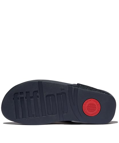 Image of FitFlop Lulu Multi-Tonal Glitter Toe-Post Sandals