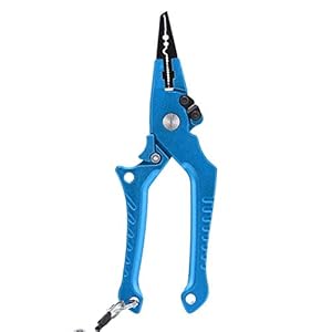 Lure Fishing Tangen, Spring Bearing Fishing Tangen voor Outdoor(Blauw)