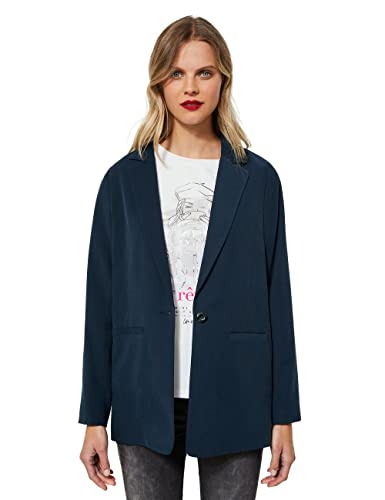 STREET ONE Damen A211770 Longblazer, deep Teal Blue, 46