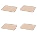 American Metalcraft Ceramic Pizza Stone, 15" L x 12" W x 3?8" H Pack of 4