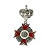 LUOEM Buckles Brooch Crown Queen Medal Badge Corsages Hijab Pin Brooch for Women Men