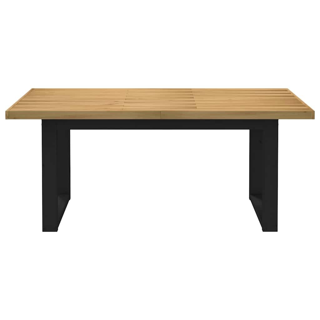 vidaXL Mesa de Comedor NOAIN Patas U Madera Maciza Pino 180x90x75 cm