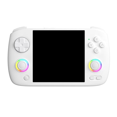 Akfldms Consola de Juegos Portátil Retro RG CubeXX, Pantalla IPS de 3,95 Pulgadas, Linux de 64 bits con Joystick RGB, Compatible con 32G, Color