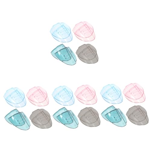 TOVINANNA 4sets Glasses Wings Clear Side Shields for Eyeglasses Reusable Side Shield Eyeglasses Side Shields Eyeglasses Sides Shields Side Shields for TPU 4pairs*4