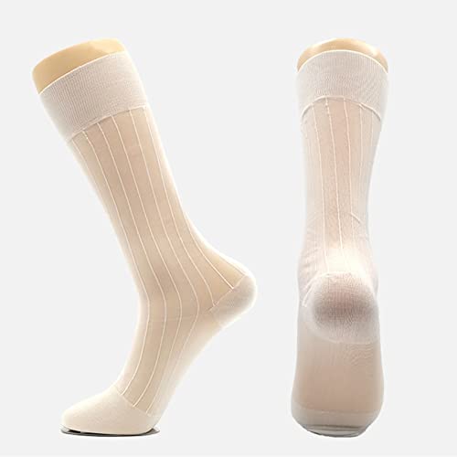 Nanxson 5/10 Pairs Men's Ultra Thin Socks Sheer Casual Sock Dress Socks2