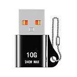 Application universelle : l'adaptateur USB type C garantit une charge rapide de 240 W PD et une transmission transparente du signal audio et vidéo, ce qui en fait un accessoire pour divers appareils.