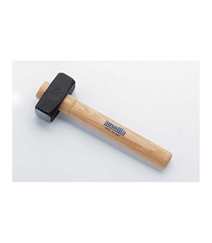 AUSONIA - 45155 Marteau de macon maillet de maçon 1000 grammes avec manche de bois 28 cm Cover