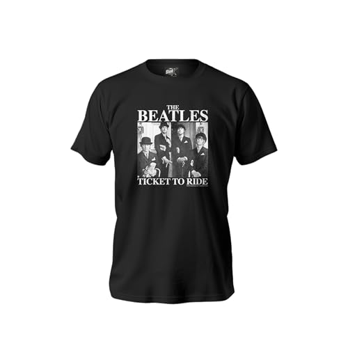 Camiseta para hombre The Beatles – Licencia oficial, blanco, XL