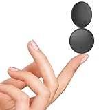 VODESON Ultra-Light & Mini Bluetooth Tracker, IP67 Waterproof, Keys/Luggage/Suitcases Finder, Compatible with Find My App (iOS), Replaceable Battery, 2-Pack, Black