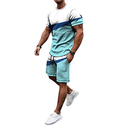 Survêtement tendance homme avec impression 3D ensemble short décontracté chic