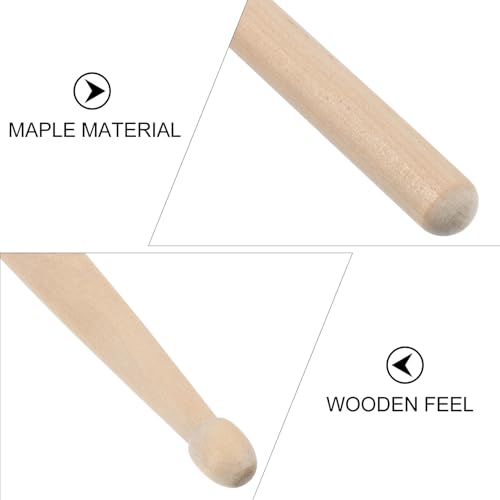 Baquetas clásicas de madera maple para batería miniatura 6