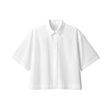 無印良品 半袖シャツ 婦人 涼感 ブロードレギュラーカラー半袖シャツ レディース BC2IWA4S 白 S