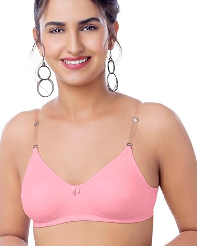 Image of Brida Breathable Cotton Non-Padded Transparent Bra - Comfortable, Stylish, and Lightweight Lingerie for Women - Monica