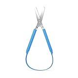 1-Pack Loop Scissors for Kids - Easy Grip, Easy Opening, Adapted Scissors for Special Needs, Safety Blade, Round Tip, Recommended by Hundreds of Occupational Therapists [2019 UPGRADED]