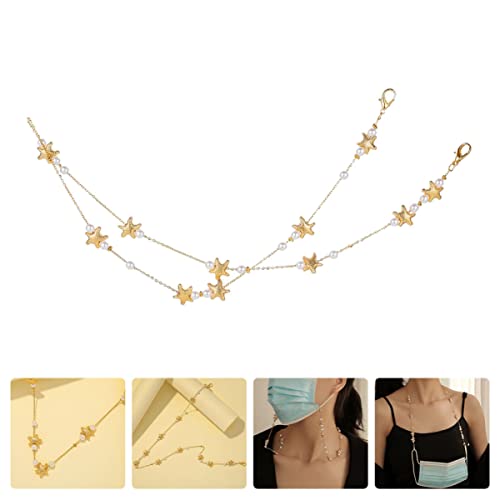 Amosfun Corrente de rosto para óculos correntes para mulheres corrente de óculos da moda corrente de