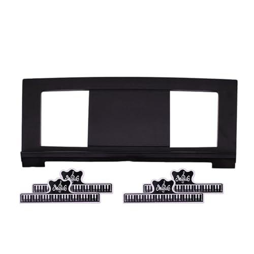 Adjustable Keyboard Music Stand for Electronic Piano and Keyboard - Portable Sheet Music Holder for Beginners and Professionals