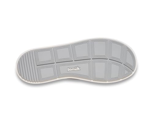 Sanuk Flowstate Mens Slip-On Sneakers | Casual Everyday Shoes with Collapsable Heel | Easy on-and-Off Design | Molded Comfort Footbed, Harbor Mist, 10.5