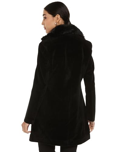 Image of Qube By Fort Collins Women's Knitted Hip Length Tweed Blazer - Stylish, Versatile, And Elegant For Office Or Casual Wear
