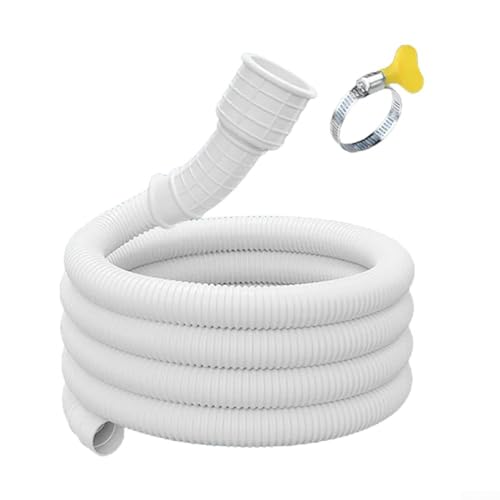 Drain Hose Extension Pipe, Inlet Extension Tube, Proof Washing Machine Water Pipe Hose, Adjustable Length, for Washing Machine Washer Dryer Dishwasher(3meter)
