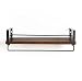 SODUKU Rustic Kitchen Wood Wall Shelf, Spice Rack Shelf with Towel Bar,Wood and Metal Floating Shelves Wall Mounted Toilet Storage Shelf for Kitchen Bathroom Bedroom Living Room