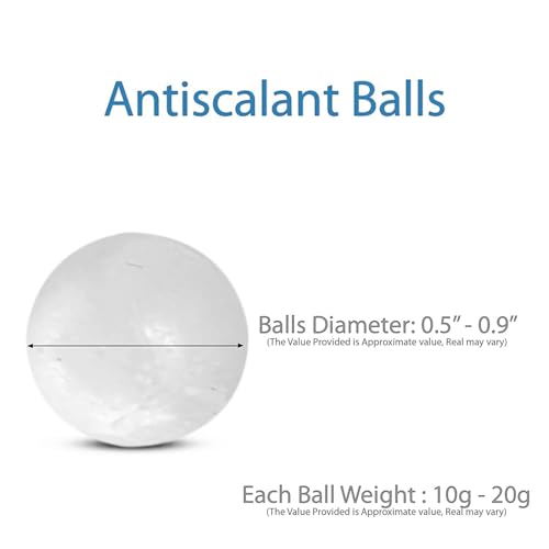 Image of FILOX Antiscalant Balls for RO (30 Pcs, White) | Hard Water Treatment | Prevents Scale | Converts Hard to Soft Water | for Home RO Purifiers