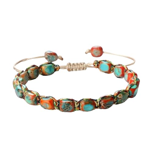 Bracelet perles en pierre naturelle de conception artisanale haut de gamme