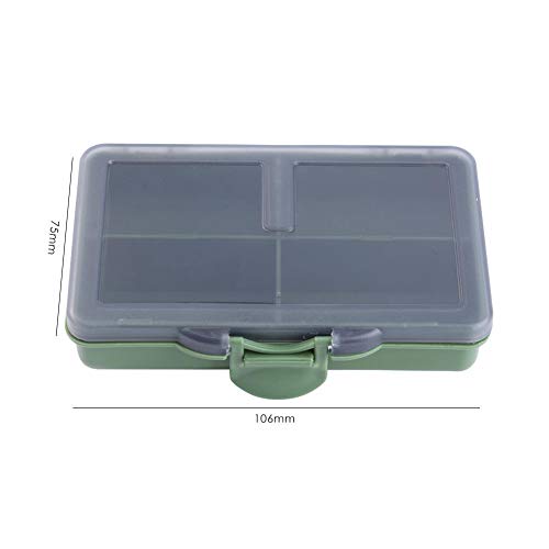 Ganchos de peixe limpos de plástico para pesca recipientes de iscas caixa de armazenamento organizad