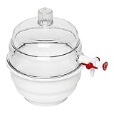 Bel-Art F42010-0000 Science Ware Space Saver Vacuum Desiccator with White Polypropylene Bottom, Small, 14.9 cm Inside Diameter, 20.6 cm Height (Pack of 4)