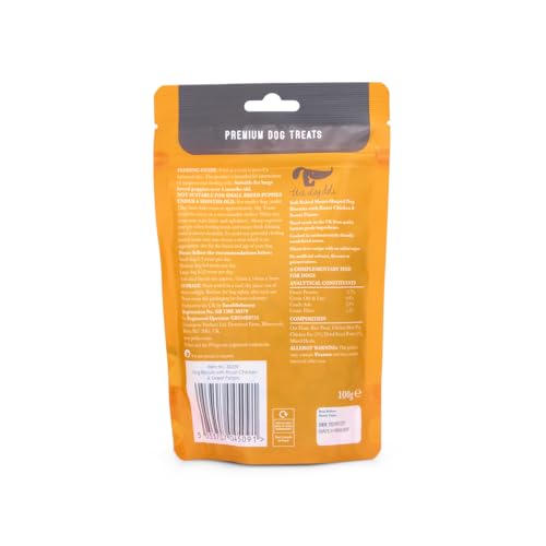 Petface Dog Deli Wheat Free Dog Treats with Roast Chicken & Sweet Potato, Hand baked in the UK, 100 g (Pack of 5) - Image 2