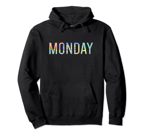Monday Day of The Week Weekday, Batikfärbung Pullover Hoodie