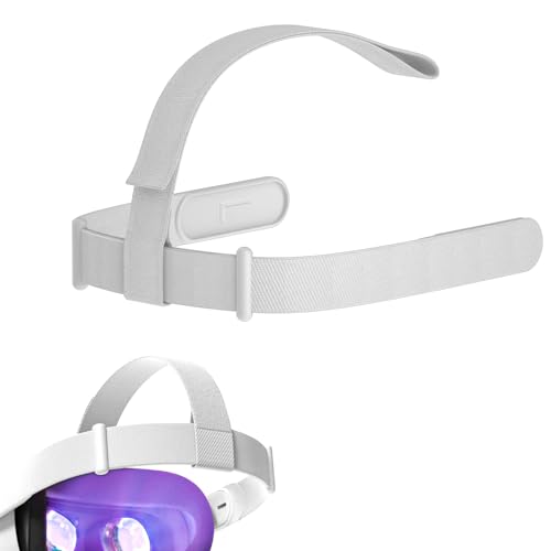 Fascia per la Testa per Oculus Quest 2 Visore, Regolabile Cinturino di Ricambio Head Strap Parti di Accessori Visore VR...